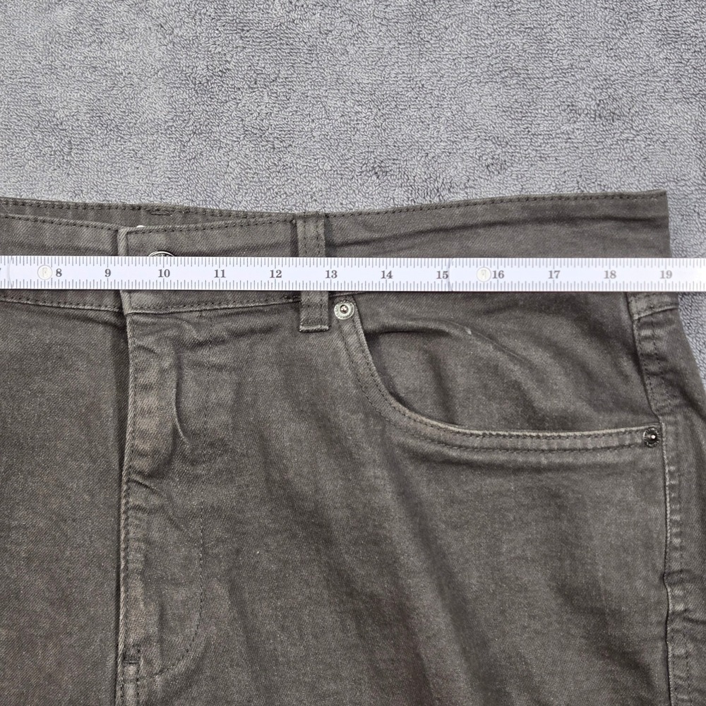 Roebuck & Co Slim Straight Jean Mens 36x30 (38" mes.) Gray Stretch Workwear - Picture 7 of 14